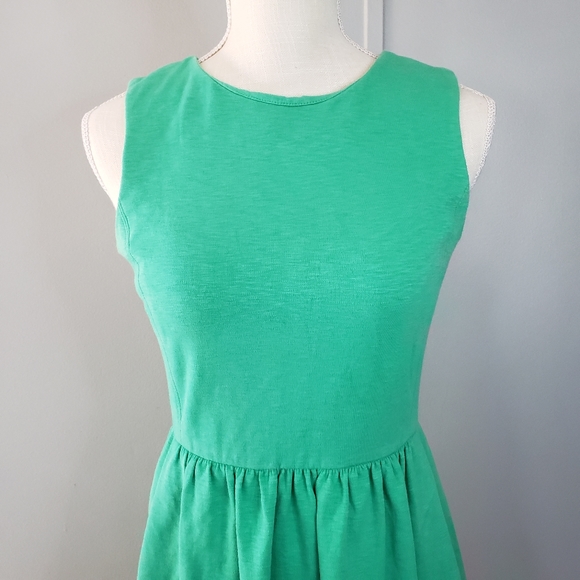 J. Crew Green Sleeveless Dress - Picture 2 of 8